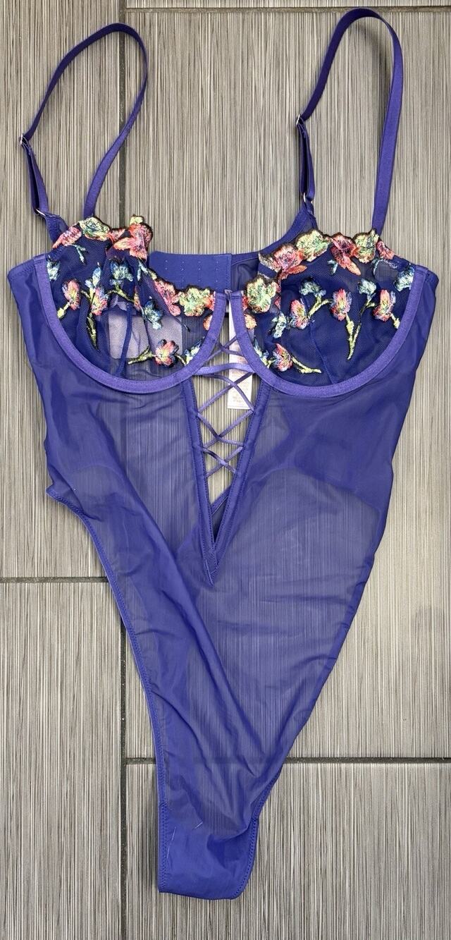 Savage x Fenty Western Wildflower Teddy Bombshell Romantic Sexy Lingerie Large